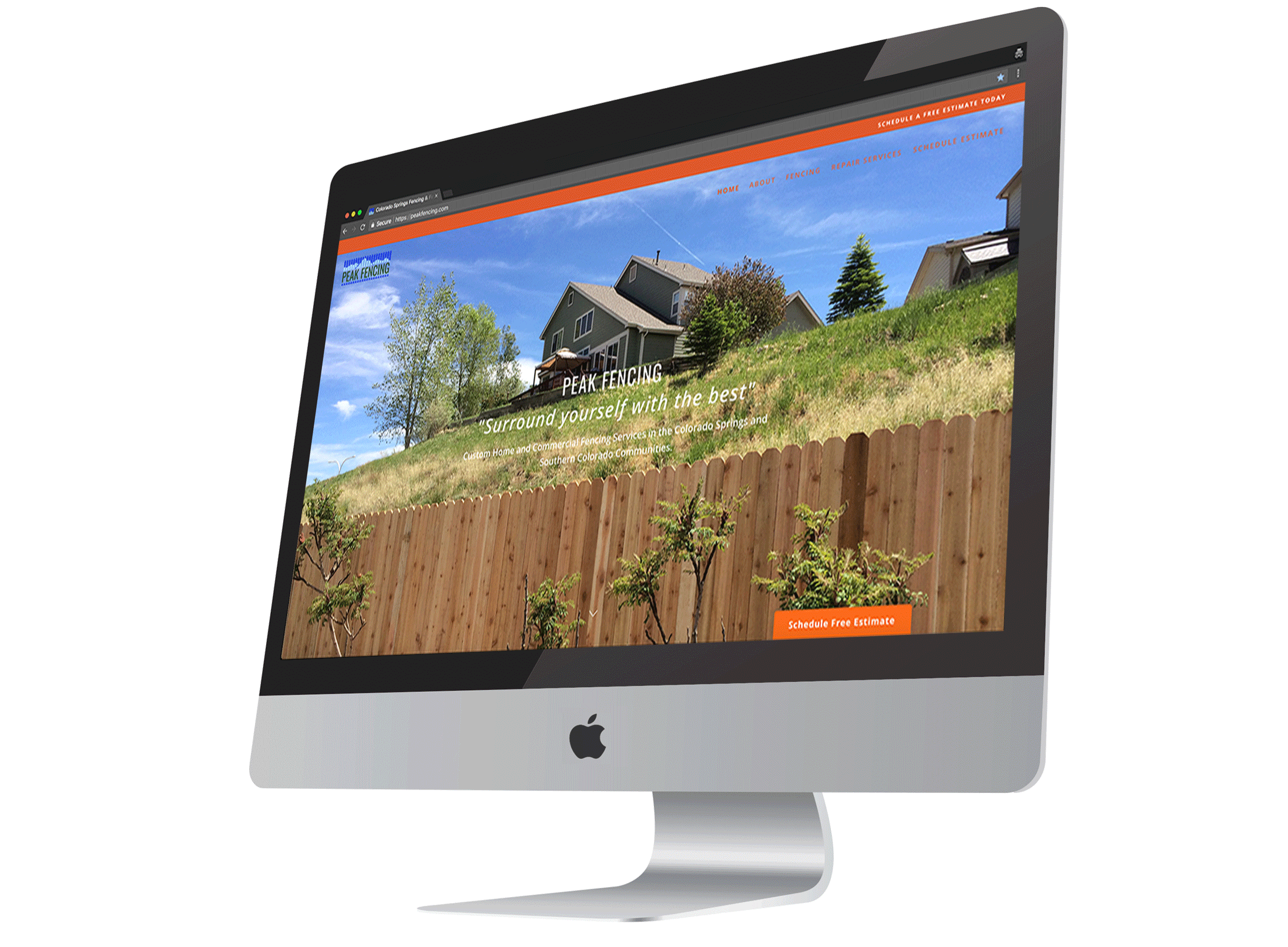 Fence Company Web Design Client